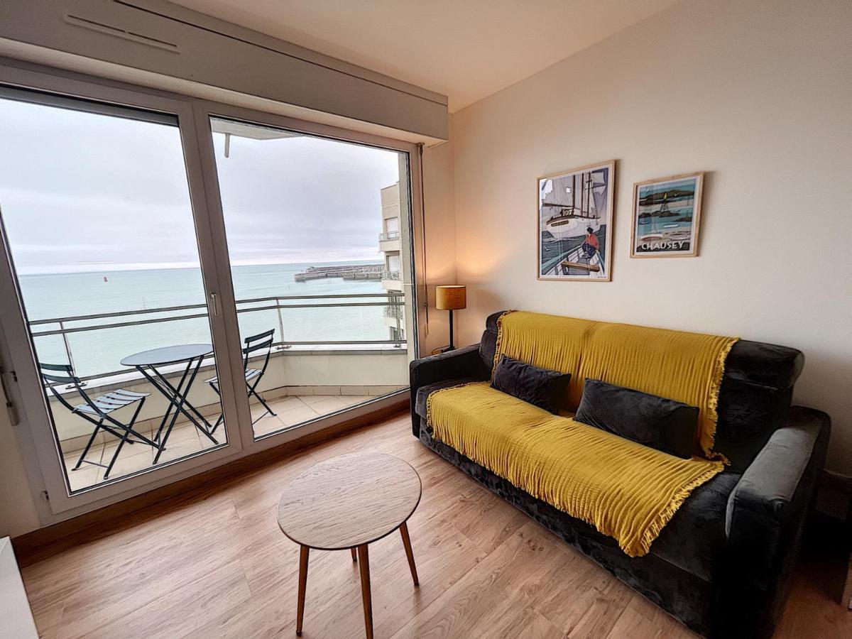 Charmant T2 En Front De Mer, 4 Pers., Ascenseur, Garage, Wi-Fi - Fr-1-361-383 Granville Bagian luar foto